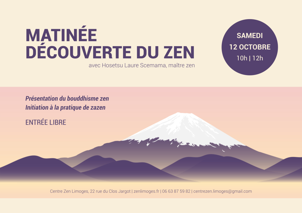 Matinée découverte du zen